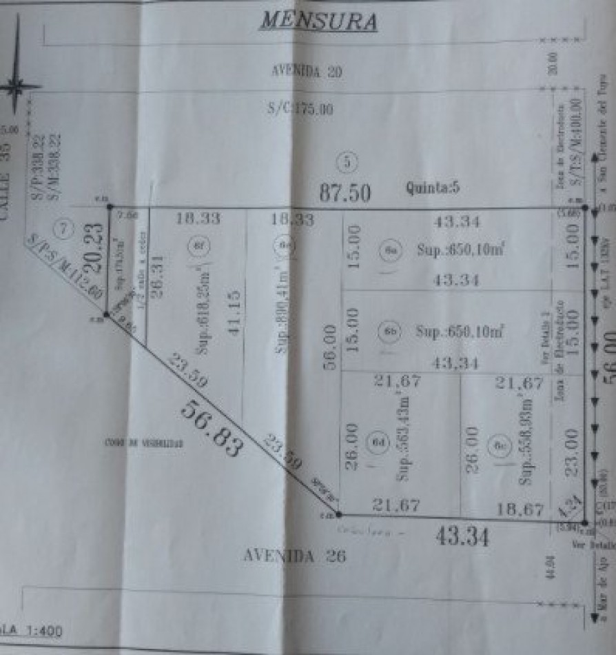 FRACCION 4000mts ACCESO LAS TONINAS
