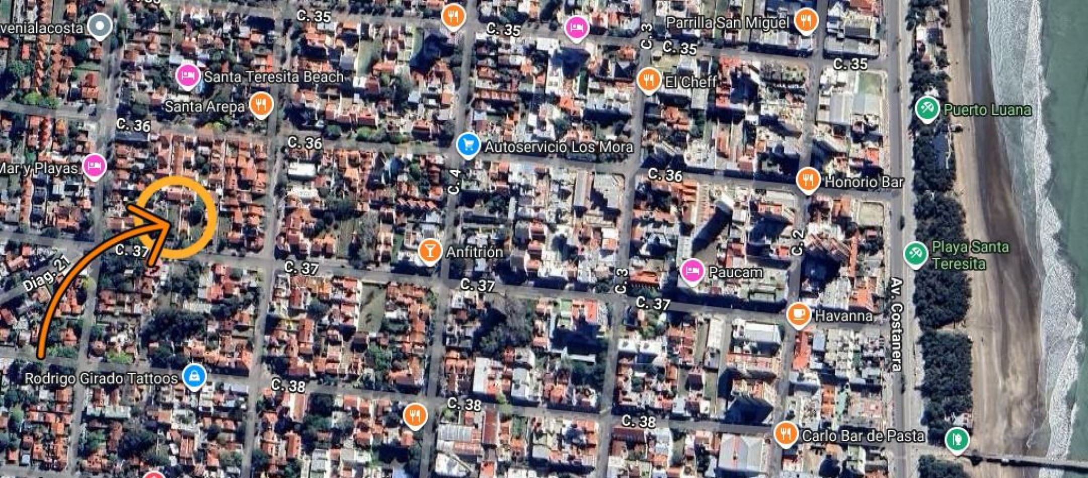 VENTA EN SANTA TERESITA, CASA DE 100M2 SOBRE LOTE DE 12X50 CON GAS NATURAL