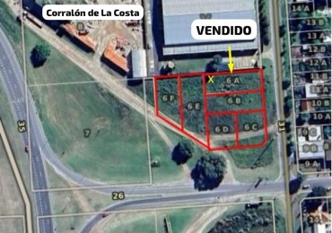 Vendo Lotes Sobre Ruta 11 Y acceso Las Toninas. Ideal Desarrollo Comercial/Inmobiliario/Logistica
